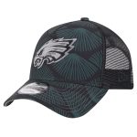 mens new era black philadelphia eagles agave trucker 9forty adjustable hat | NFL Jerseys & Hats Collection at Eagles Jerseys