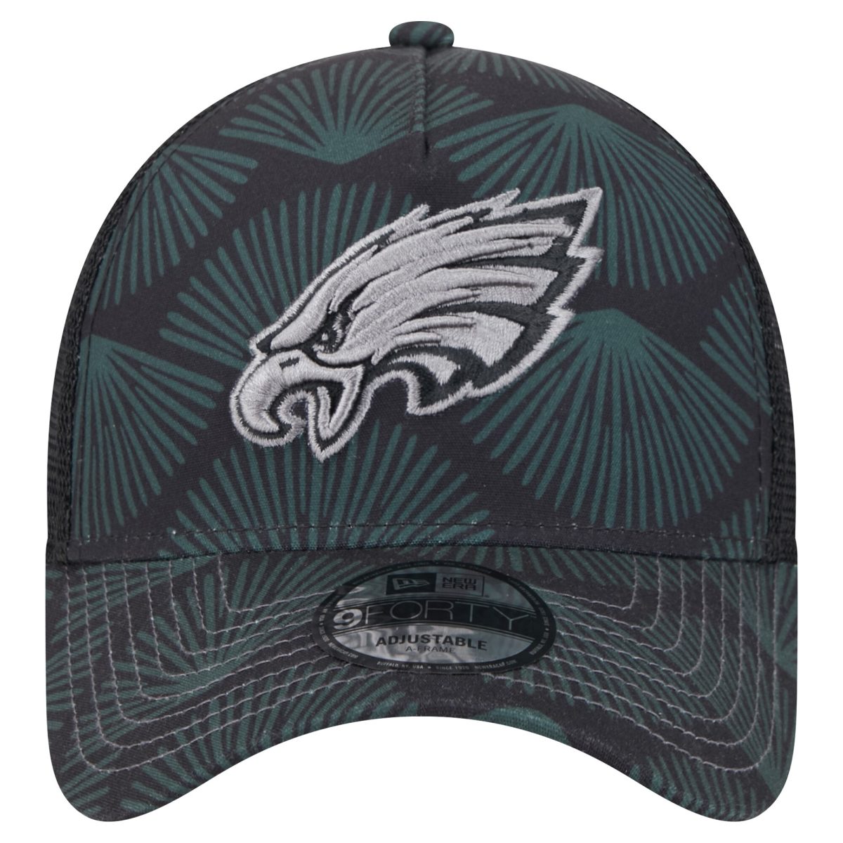 mens new era black philadelphia eagles agave trucker 9forty adjustable hat | NFL Jerseys & Hats Collection at Eagles Jerseys
