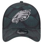 mens new era black philadelphia eagles agave trucker 9forty adjustable hat | NFL Jerseys & Hats Collection at Eagles Jerseys