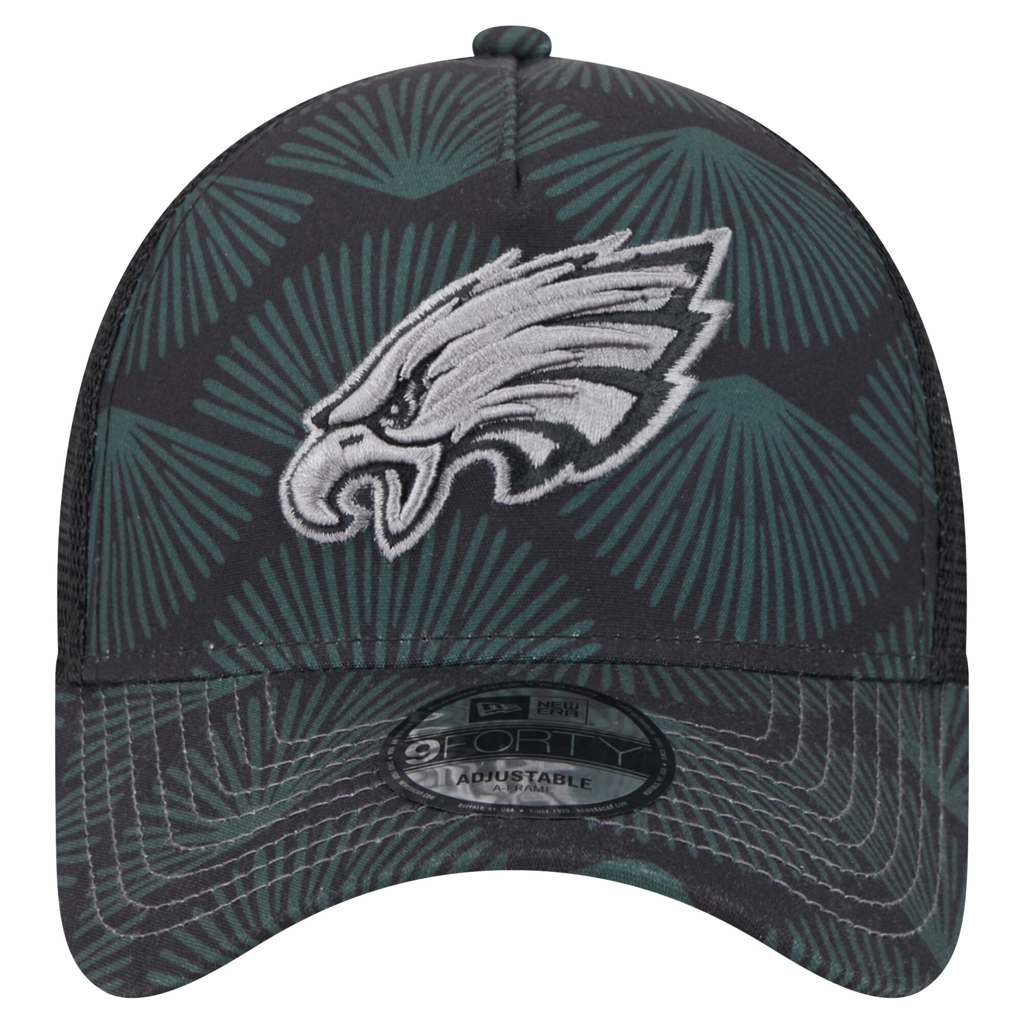mens new era black philadelphia eagles agave trucker 9forty adjustable hat | NFL Jerseys & Hats Collection at Eagles Jerseys