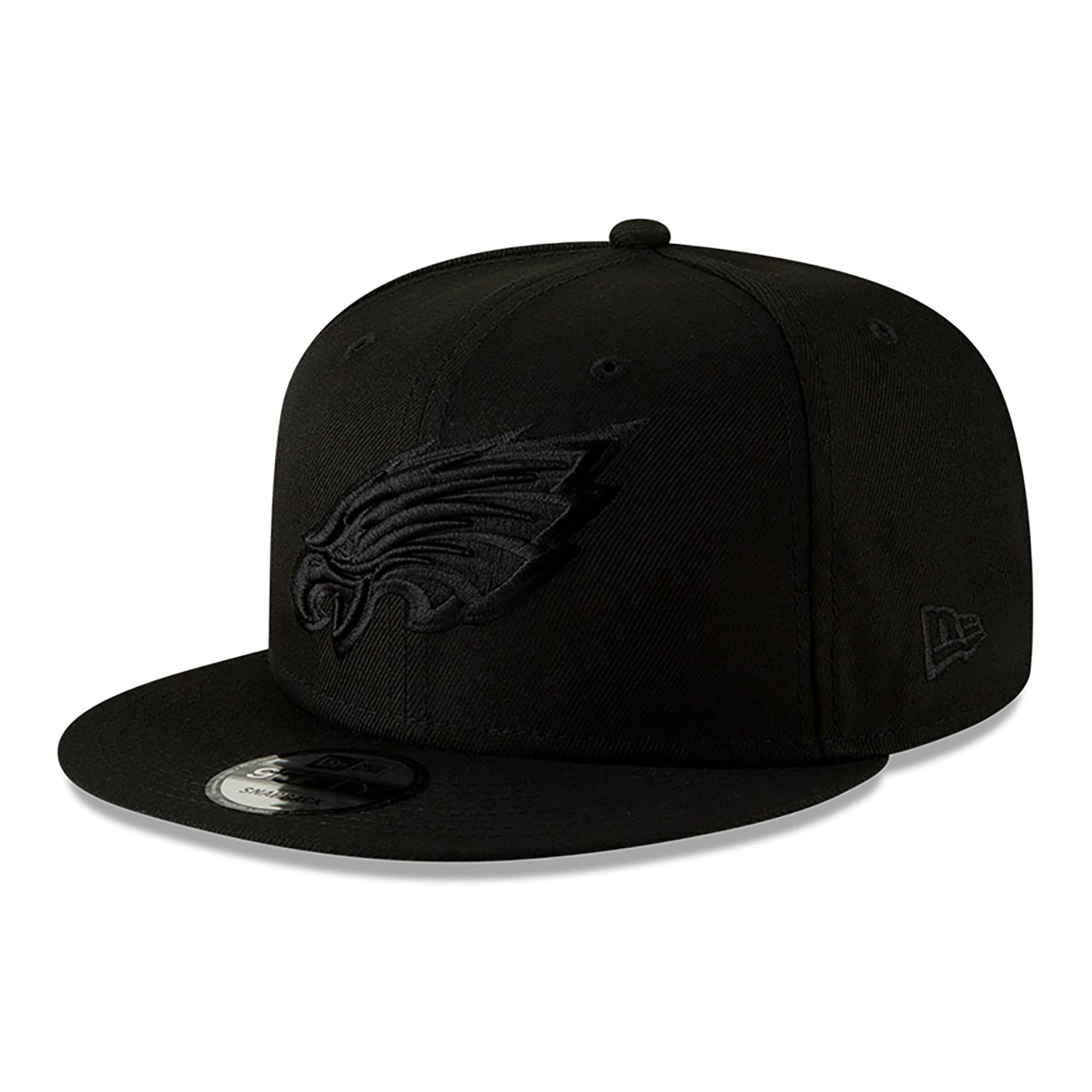 mens new era black philadelphia eagles black on black 9fifty adjustable hat | NFL Jerseys & Hats Collection at Eagles Jerseys