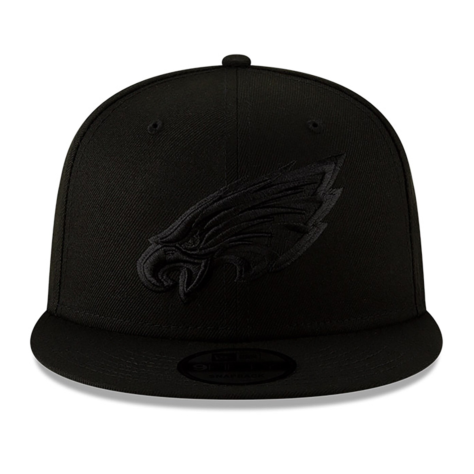mens new era black philadelphia eagles black on black 9fifty adjustable hat | NFL Jerseys & Hats Collection at Eagles Jerseys