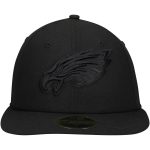 mens new era black philadelphia eagles black on black low profile 59fifty ii fitted hat | NFL Jerseys & Hats Collection at Eagles Jerseys