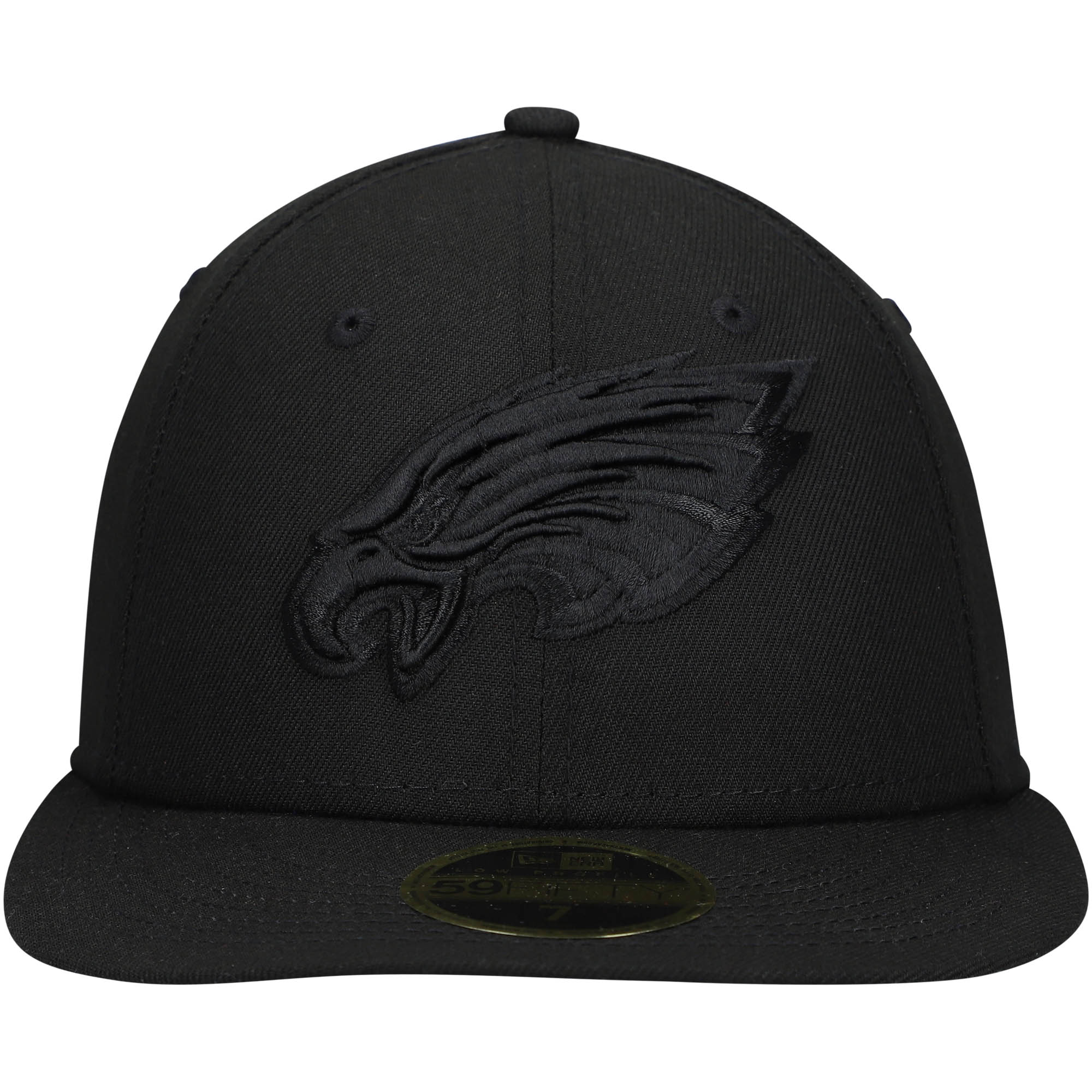 mens new era black philadelphia eagles black on black low profile 59fifty ii fitted hat | NFL Jerseys & Hats Collection at Eagles Jerseys