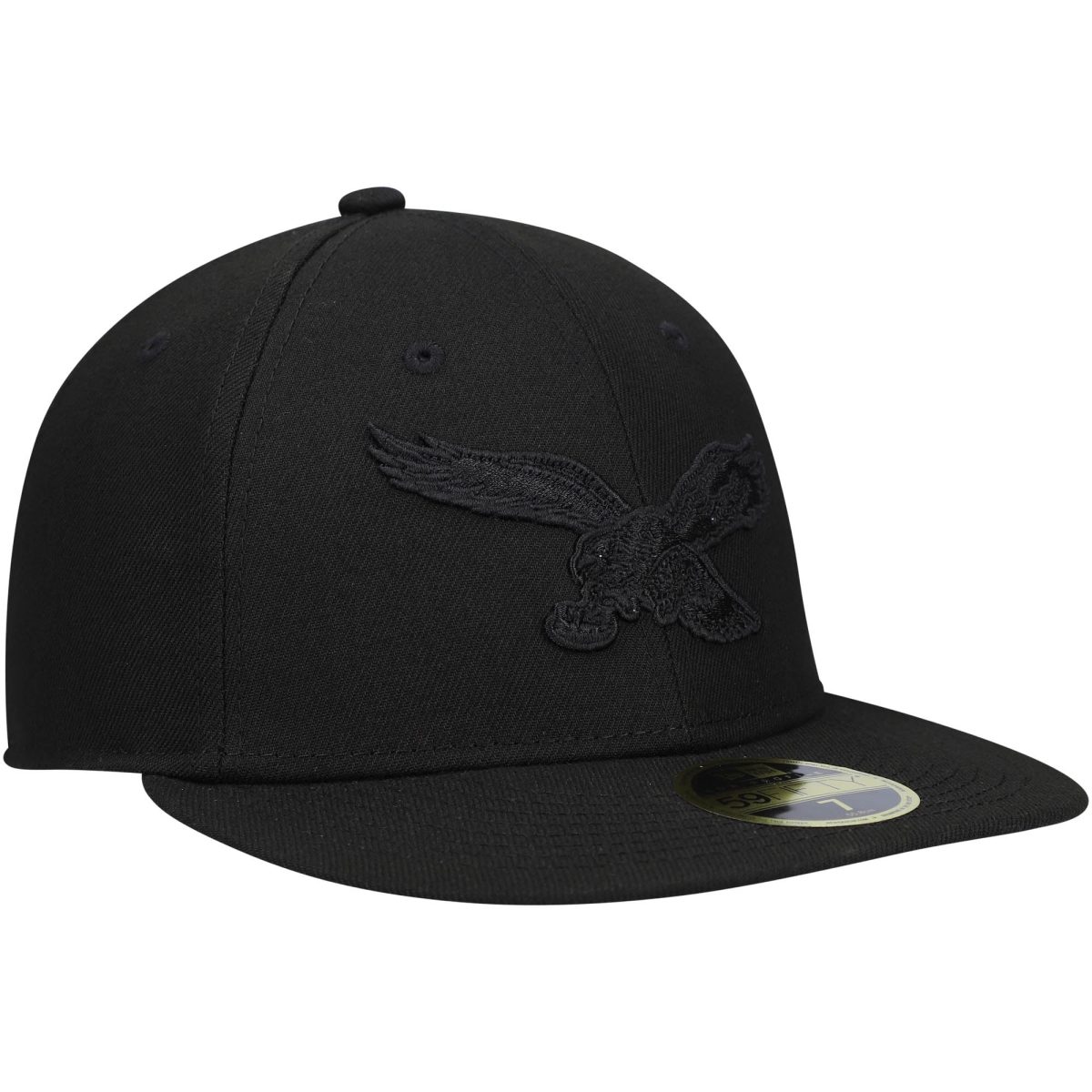 mens new era black philadelphia eagles historic logo black on black low profile 59fifty ii fitted hat | NFL Jerseys & Hats Collection at Eagles Jerseys