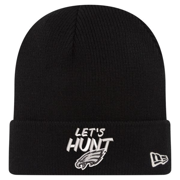 mens new era black philadelphia eagles lets hunt cuffed knit | NFL Jerseys & Hats Collection at Eagles Jerseys