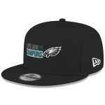 mens new era black philadelphia eagles super bowl lix champions 9fifty snapback hat | NFL Jerseys & Hats Collection at Eagles Jerseys