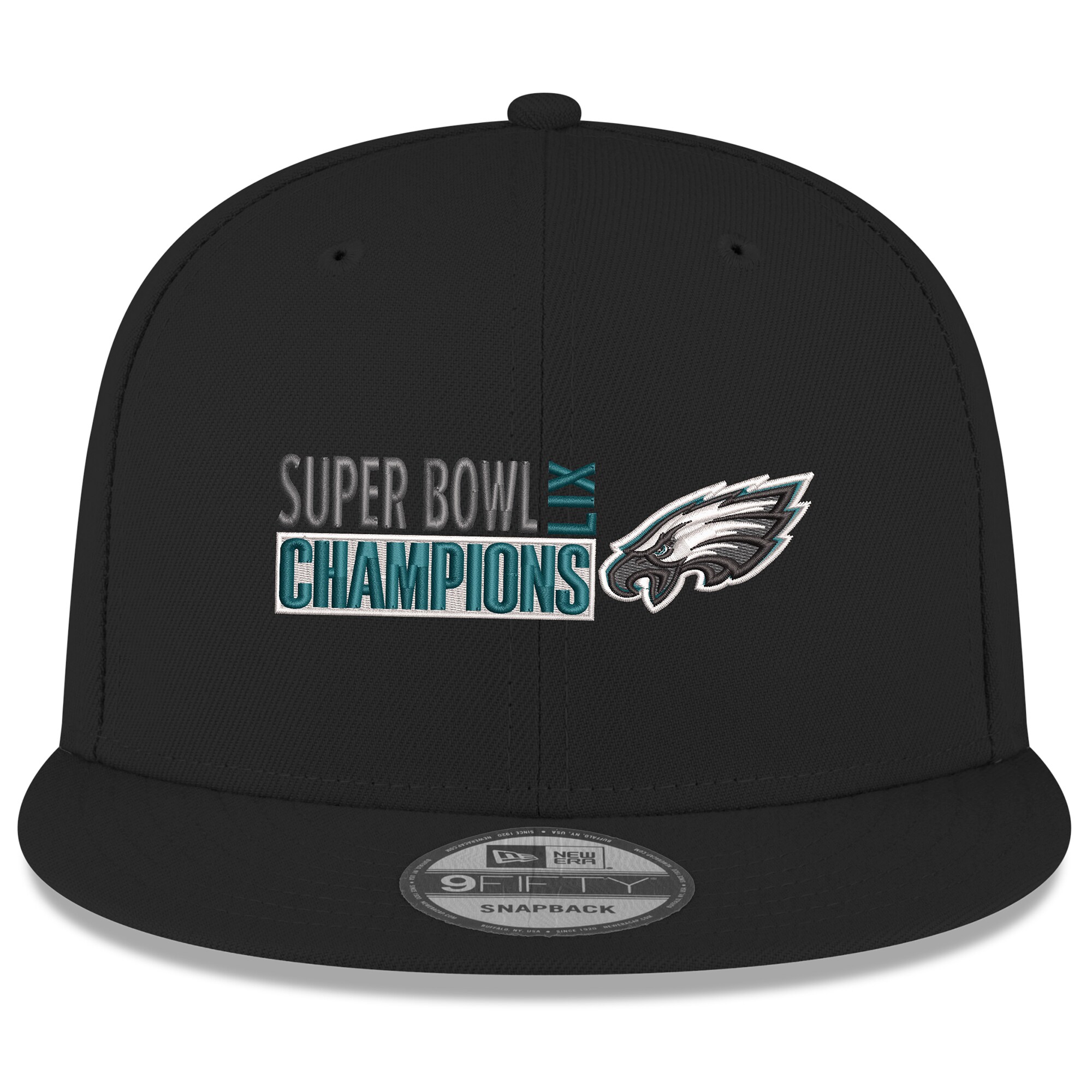 mens new era black philadelphia eagles super bowl lix champions 9fifty snapback hat | NFL Jerseys & Hats Collection at Eagles Jerseys