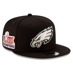 mens new era black philadelphia eagles super bowl lix champions side patch 9fifty snapback hat – 202859988 | NFL Jerseys & Hats Collection at Eagles Jerseys