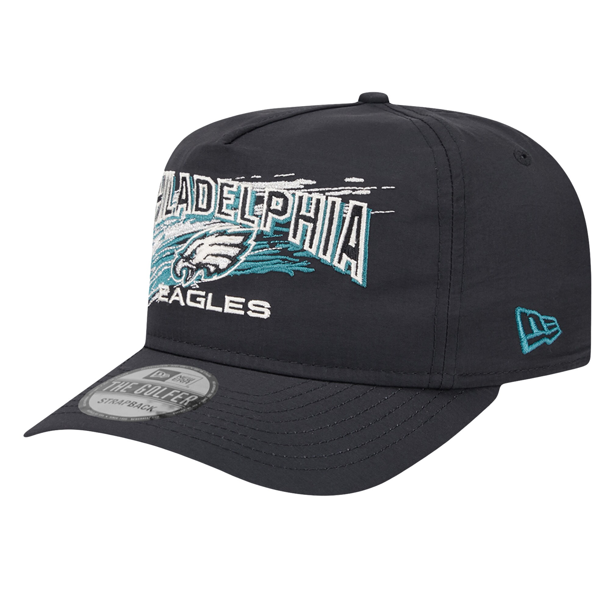 mens new era black philadelphia eagles throwback brush golfer snapback hat | NFL Jerseys & Hats Collection at Eagles Jerseys