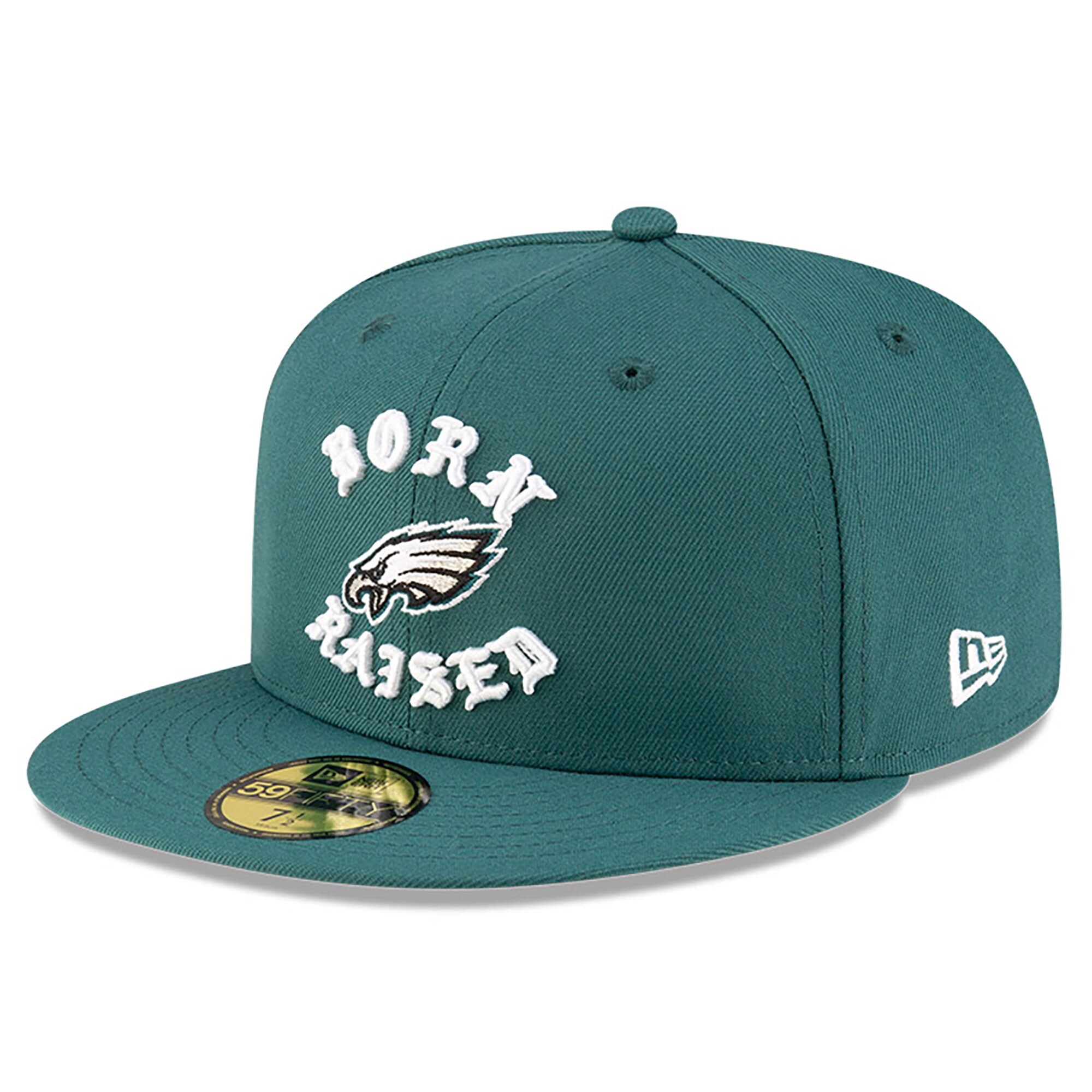 mens new era born x raised midnight green philadelphia eagles 59fifty fitted hat | NFL Jerseys & Hats Collection at Eagles Jerseys