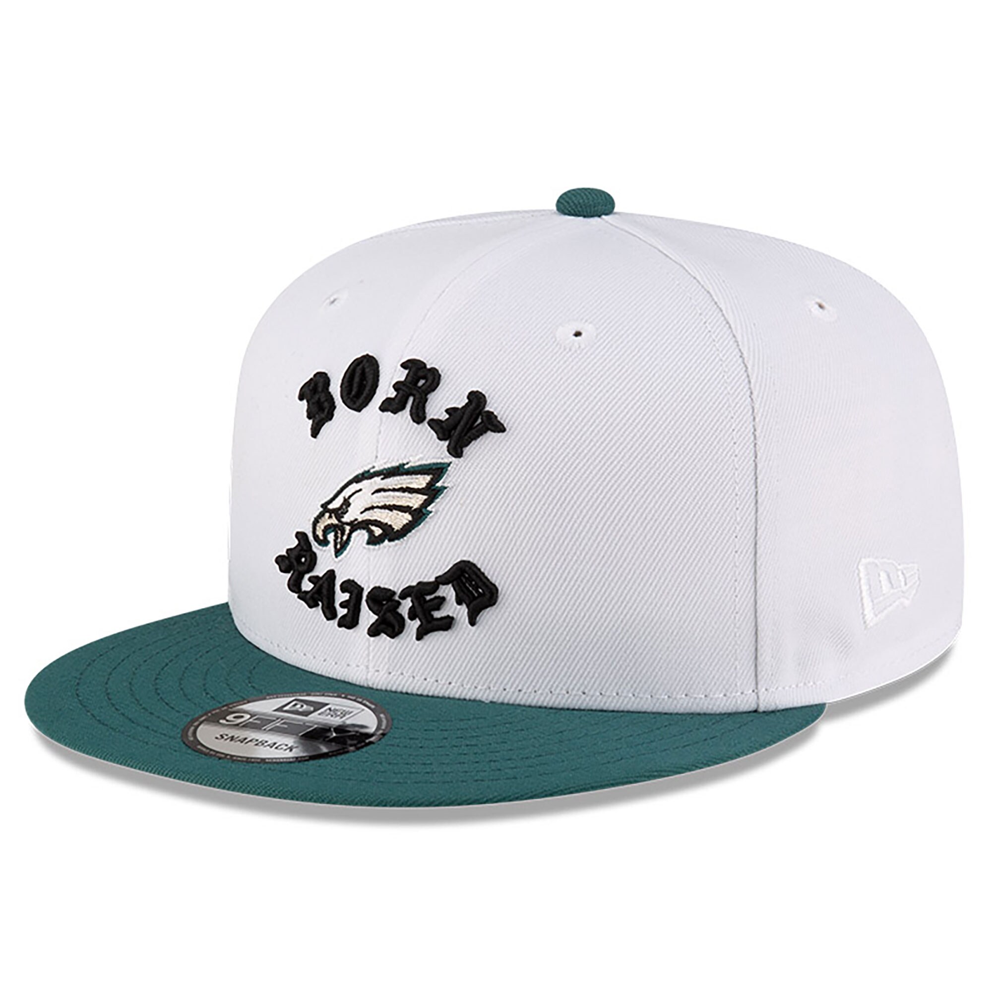 mens new era born x raised whitemidnight green philadelphia eagles 9fifty snapback hat | NFL Jerseys & Hats Collection at Eagles Jerseys