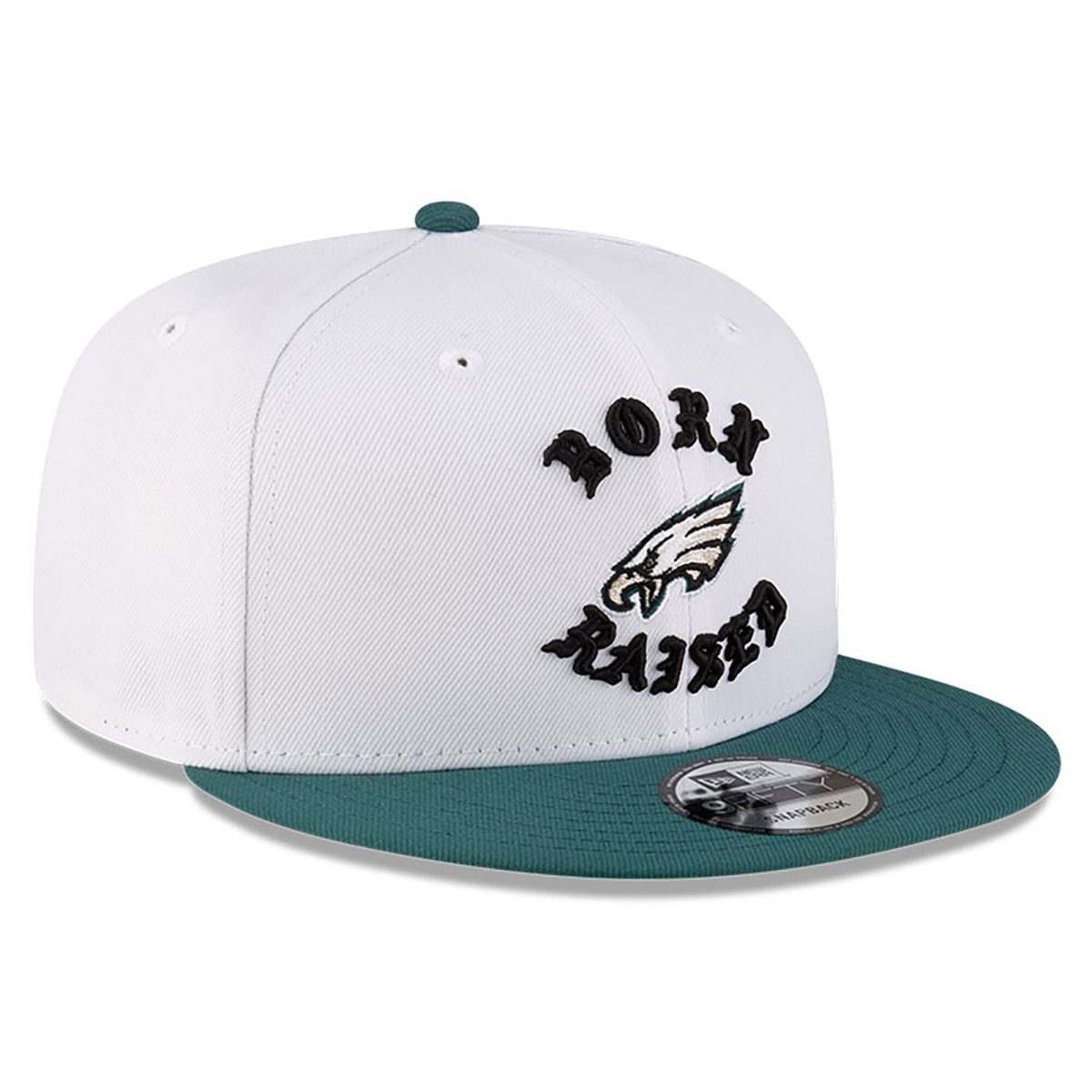 mens new era born x raised whitemidnight green philadelphia eagles 9fifty snapback hat | NFL Jerseys & Hats Collection at Eagles Jerseys