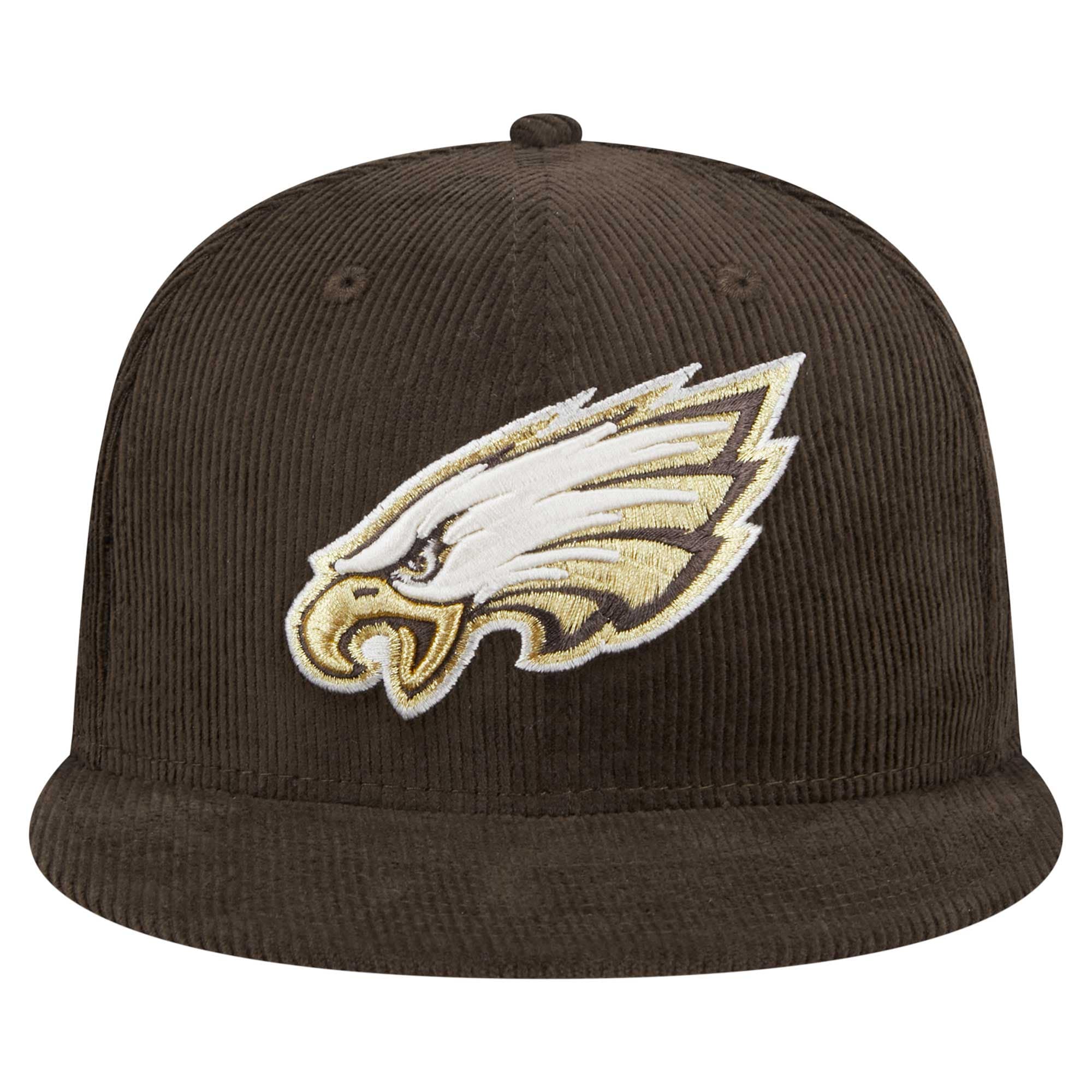mens new era brown philadelphia eagles choco cord 59fifty fitted hat | NFL Jerseys & Hats Collection at Eagles Jerseys