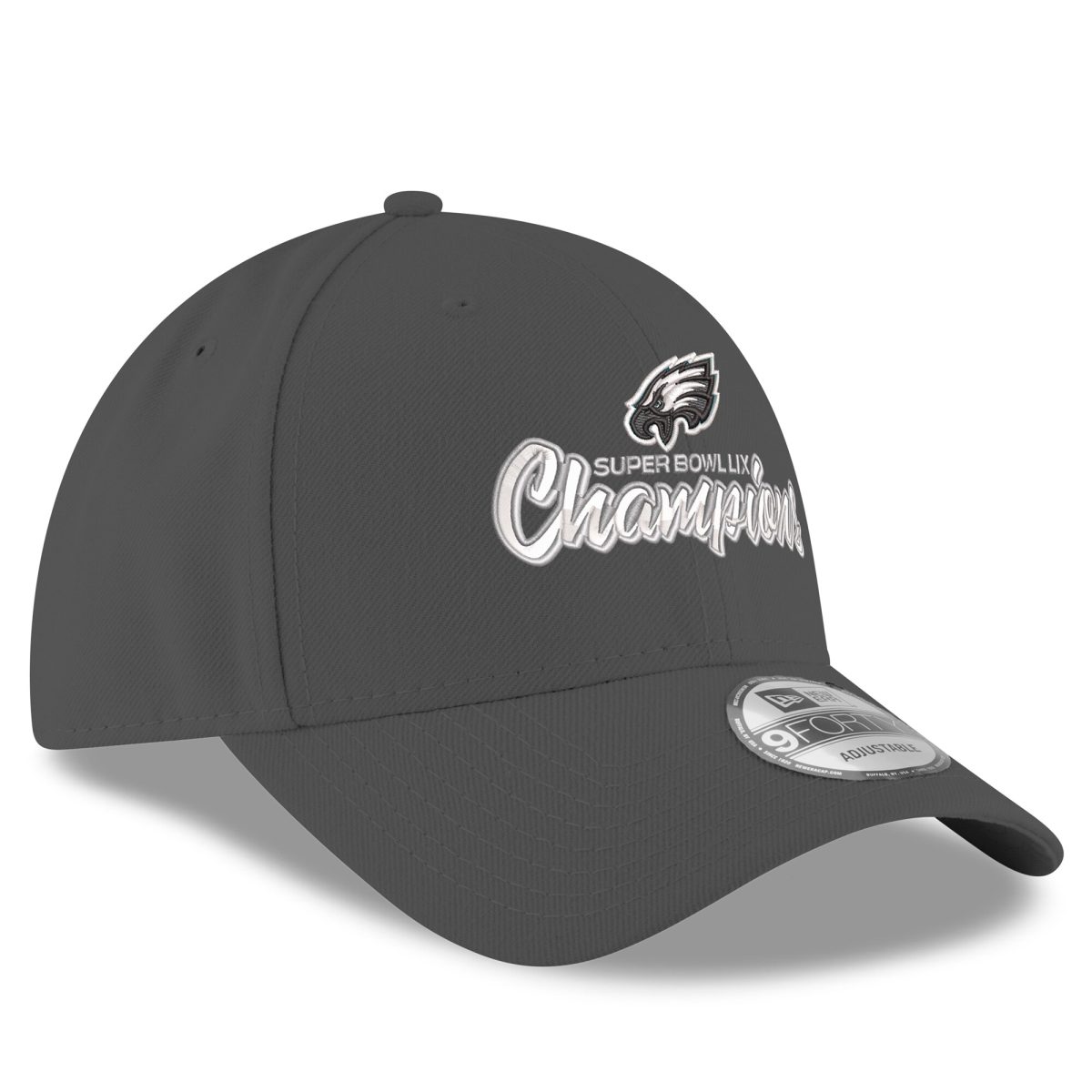 mens new era graphite philadelphia eagles super bowl lix champions replica 9forty adjustable hat | NFL Jerseys & Hats Collection at Eagles Jerseys