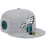 mens new era gray philadelphia eagles 2024 sideline 59fifty fitted hat | NFL Jerseys & Hats Collection at Eagles Jerseys