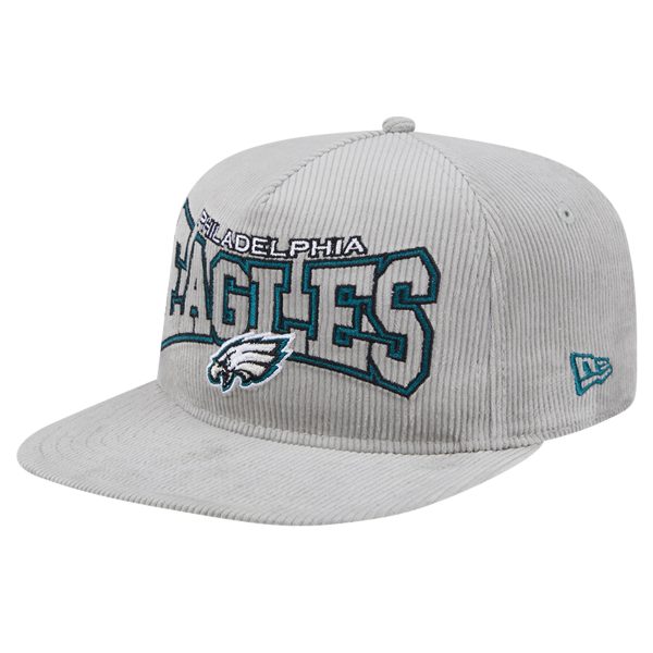 mens new era gray philadelphia eagles corduroy golfer adjustable hat | NFL Jerseys & Hats Collection at Eagles Jerseys