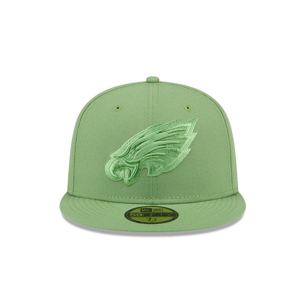 mens new era green philadelphia eagles color pack 59fifty fitted hat | NFL Jerseys & Hats Collection at Eagles Jerseys