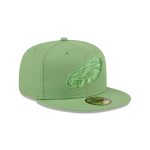 mens new era green philadelphia eagles color pack 59fifty fitted hat | NFL Jerseys & Hats Collection at Eagles Jerseys