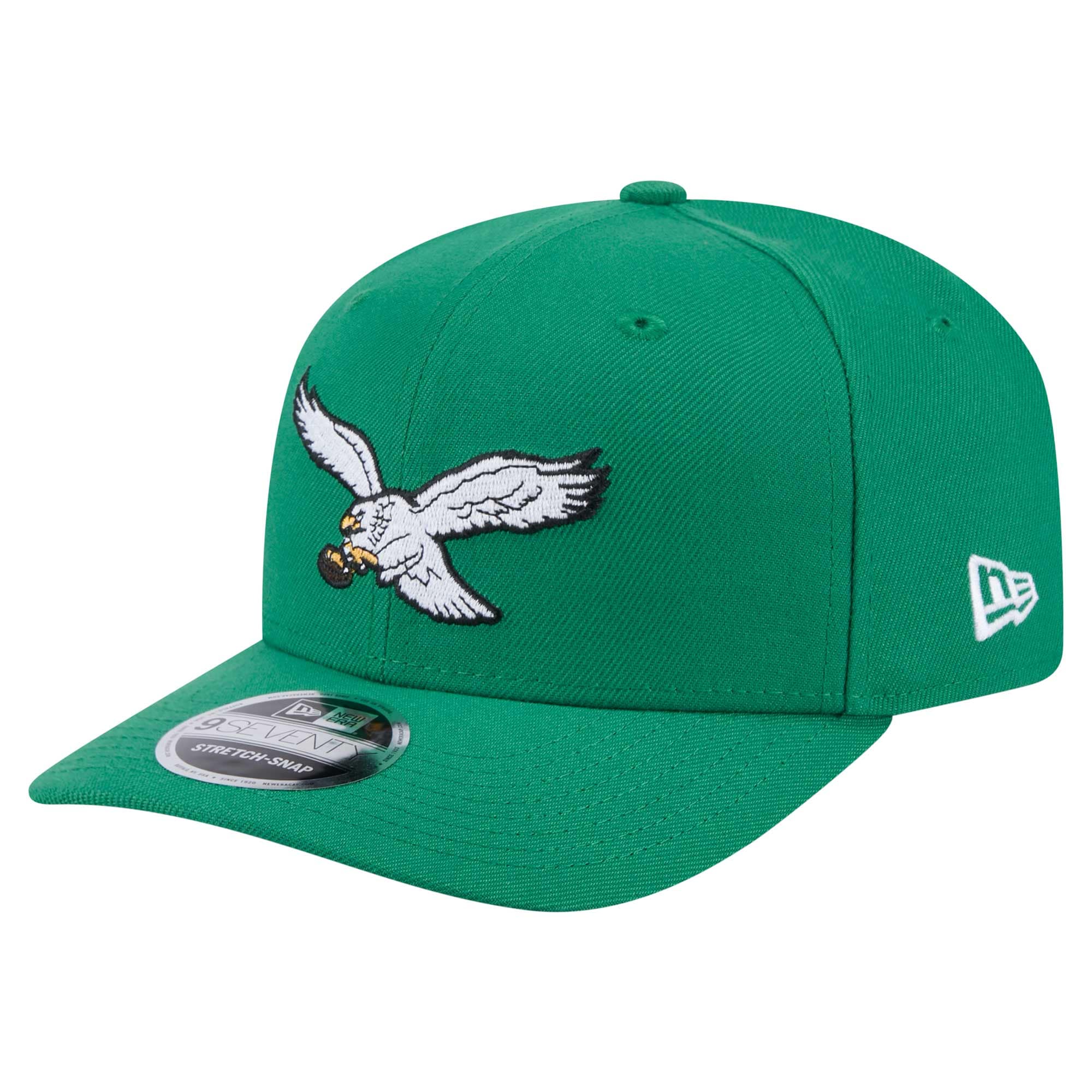 mens new era kelly green philadelphia eagles 9seventy stretch-snap hat | NFL Jerseys & Hats Collection at Eagles Jerseys