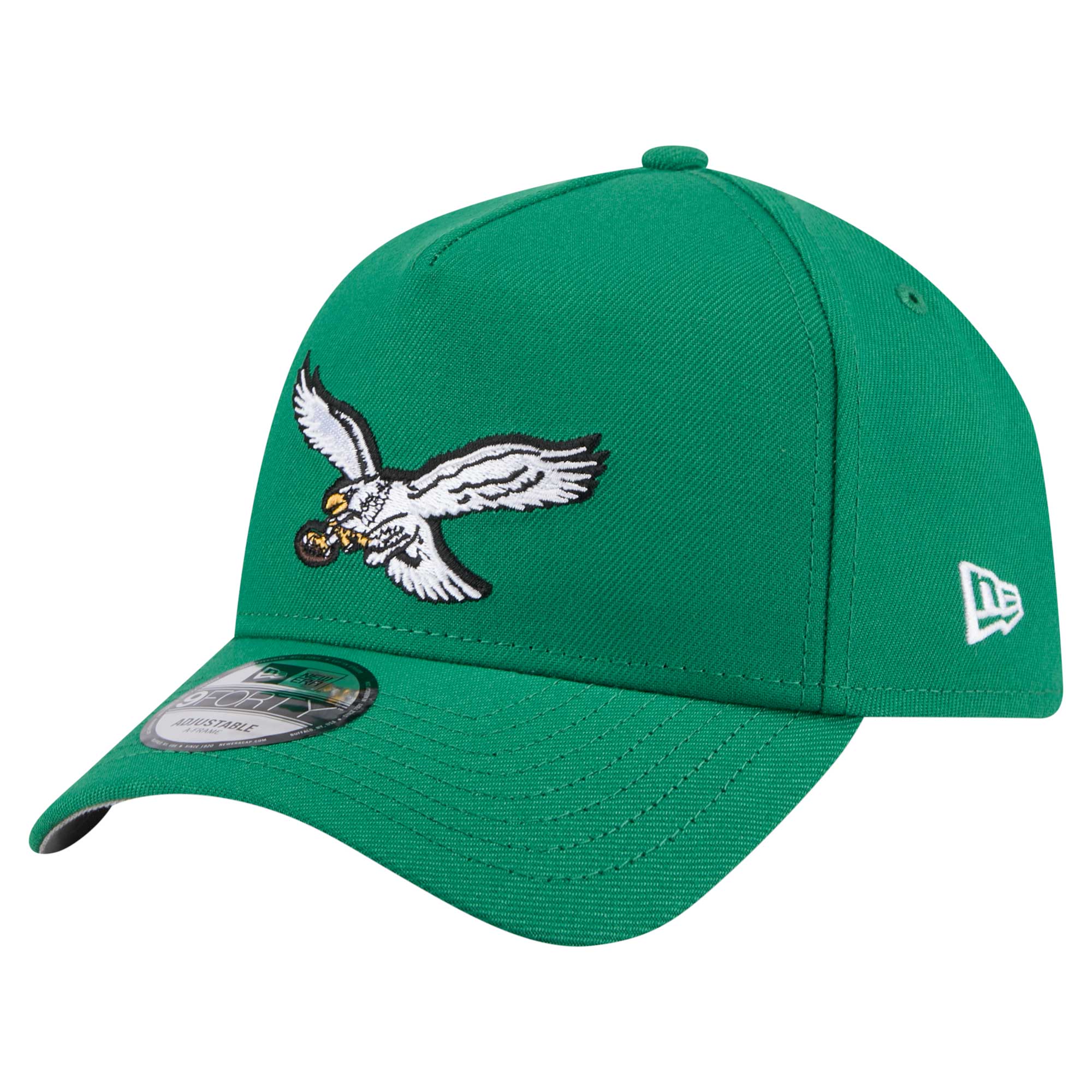 mens new era kelly green philadelphia eagles a-frame 9forty adjustable hat | NFL Jerseys & Hats Collection at Eagles Jerseys