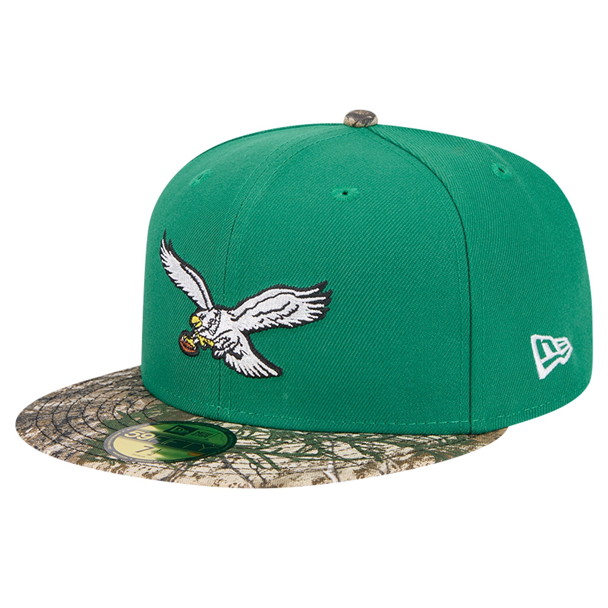 mens new era kelly green philadelphia eagles active two-tone camo 59fifty fitted hat | NFL Jerseys & Hats Collection at Eagles Jerseys