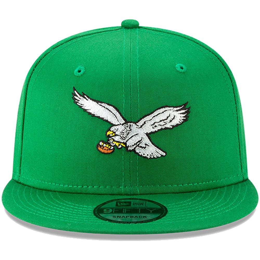 mens new era kelly green philadelphia eagles throwback 9fifty adjustable snapback hat | NFL Jerseys & Hats Collection at Eagles Jerseys