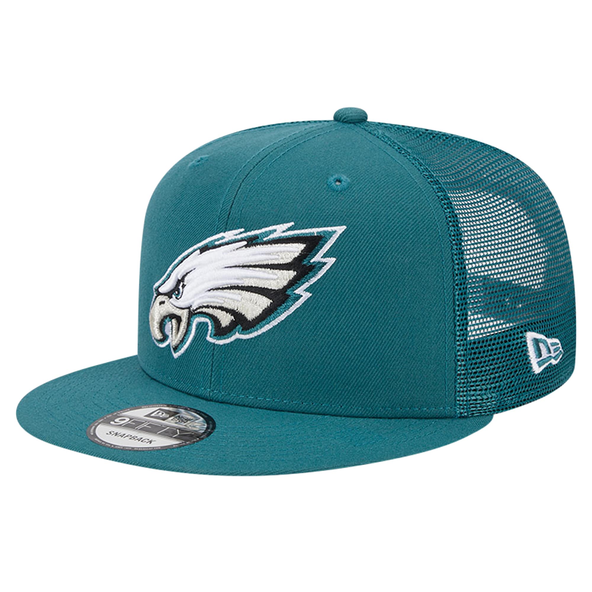 mens new era midnight green philadelphia eagles main trucker 9fifty snapback hat | NFL Jerseys & Hats Collection at Eagles Jerseys