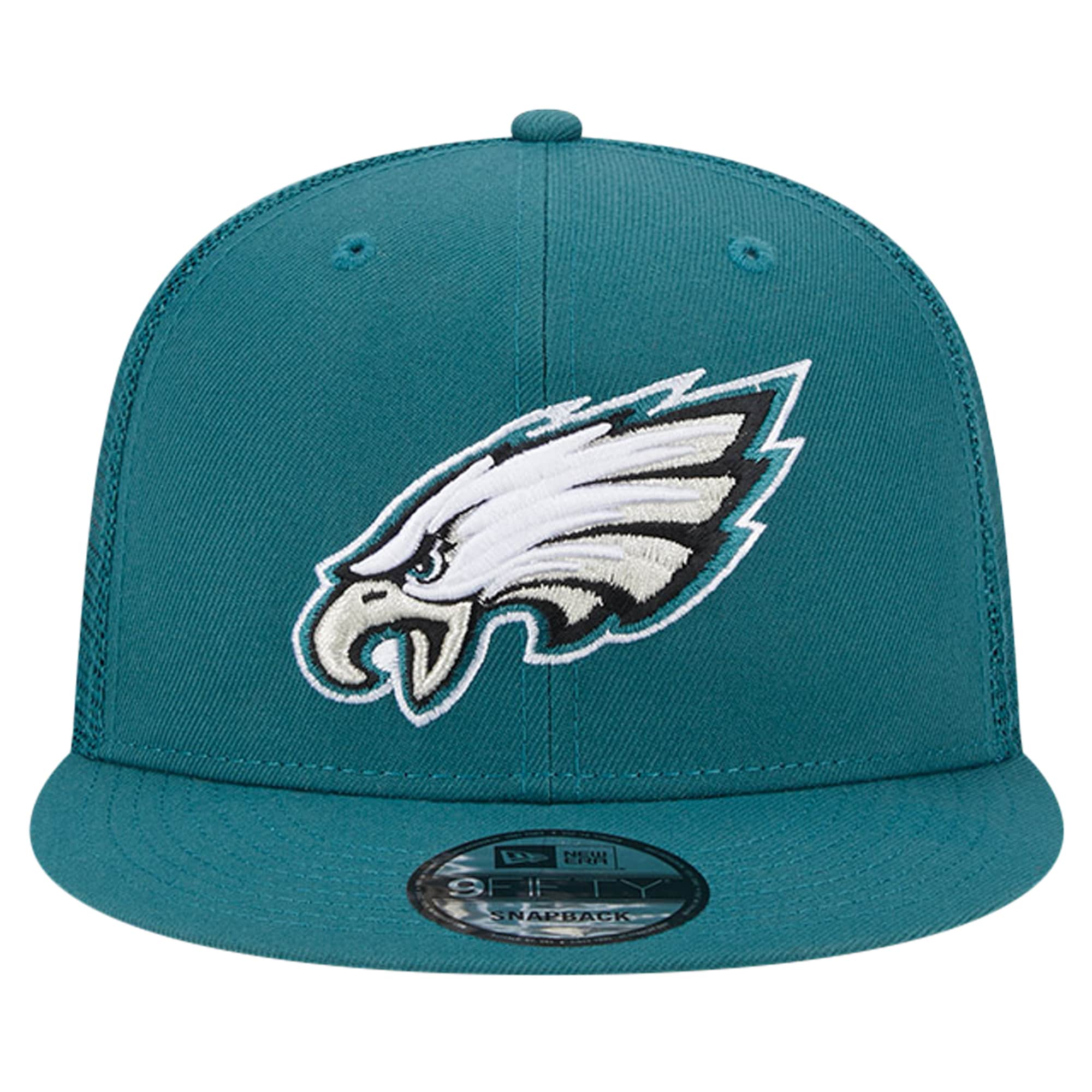 mens new era midnight green philadelphia eagles main trucker 9fifty snapback hat | NFL Jerseys & Hats Collection at Eagles Jerseys