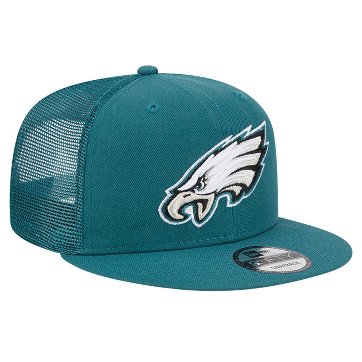 mens new era midnight green philadelphia eagles main trucker 9fifty snapback hat | NFL Jerseys & Hats Collection at Eagles Jerseys