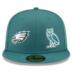 mens new era midnight green philadelphia eagles ovo x nfl 59fifty fitted hat | NFL Jerseys & Hats Collection at Eagles Jerseys