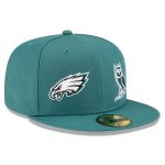 mens new era midnight green philadelphia eagles ovo x nfl 59fifty fitted hat | NFL Jerseys & Hats Collection at Eagles Jerseys