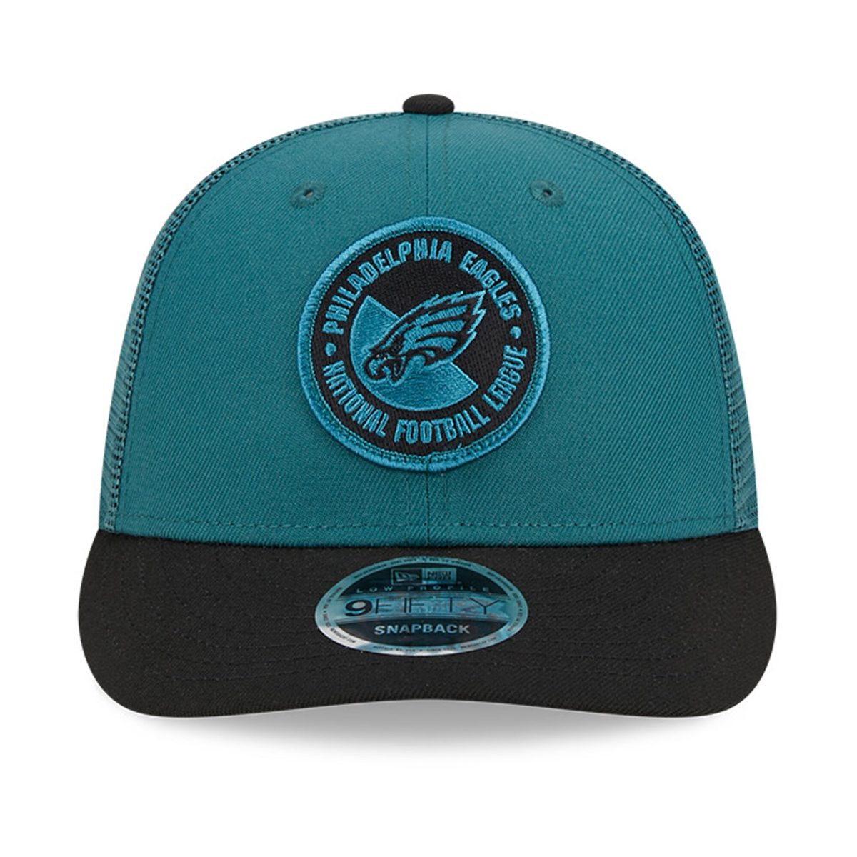 mens new era midnight greenblack philadelphia eagles 2023 sideline low profile 9fifty snapback hat | NFL Jerseys & Hats Collection at Eagles Jerseys