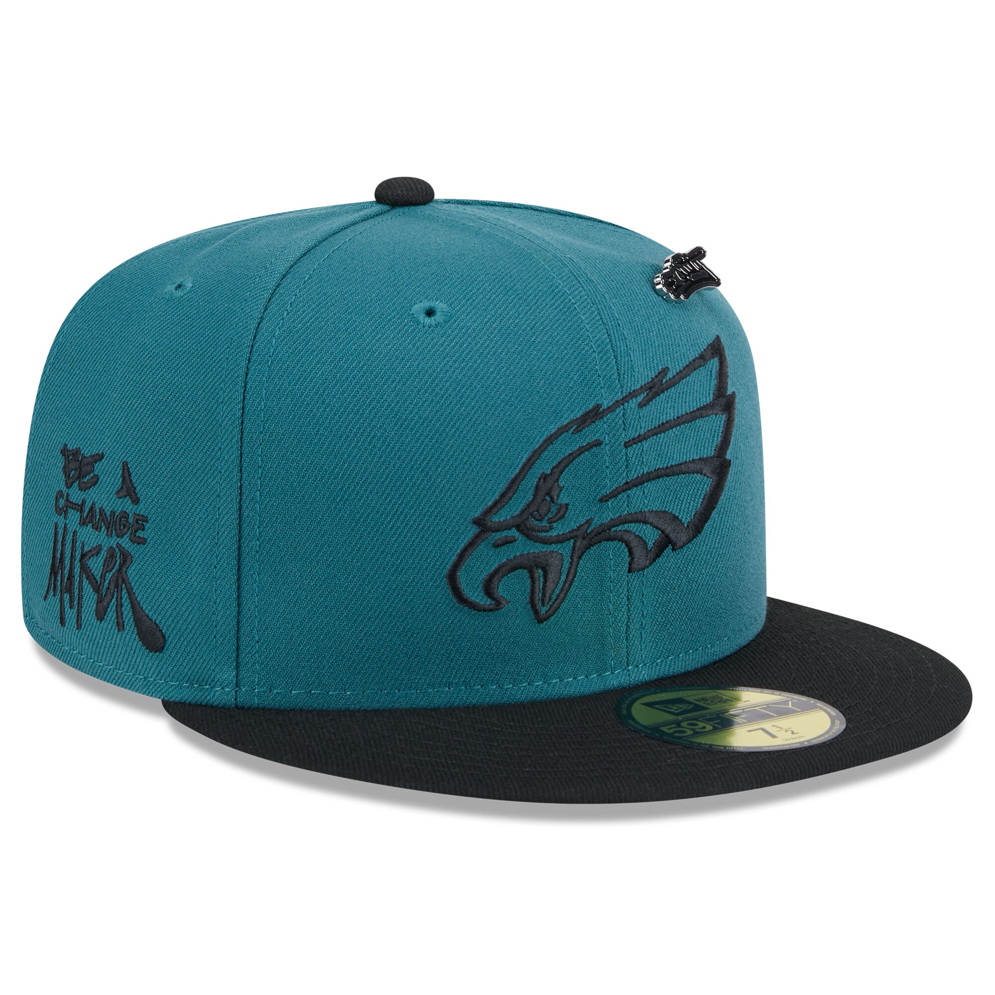 mens new era midnight greenblack philadelphia eagles 2024 inspire change 59fifty fitted hat | NFL Jerseys & Hats Collection at Eagles Jerseys