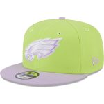 mens new era neon greenlavender philadelphia eagles two-tone color pack 9fifty snapback hat | NFL Jerseys & Hats Collection at Eagles Jerseys