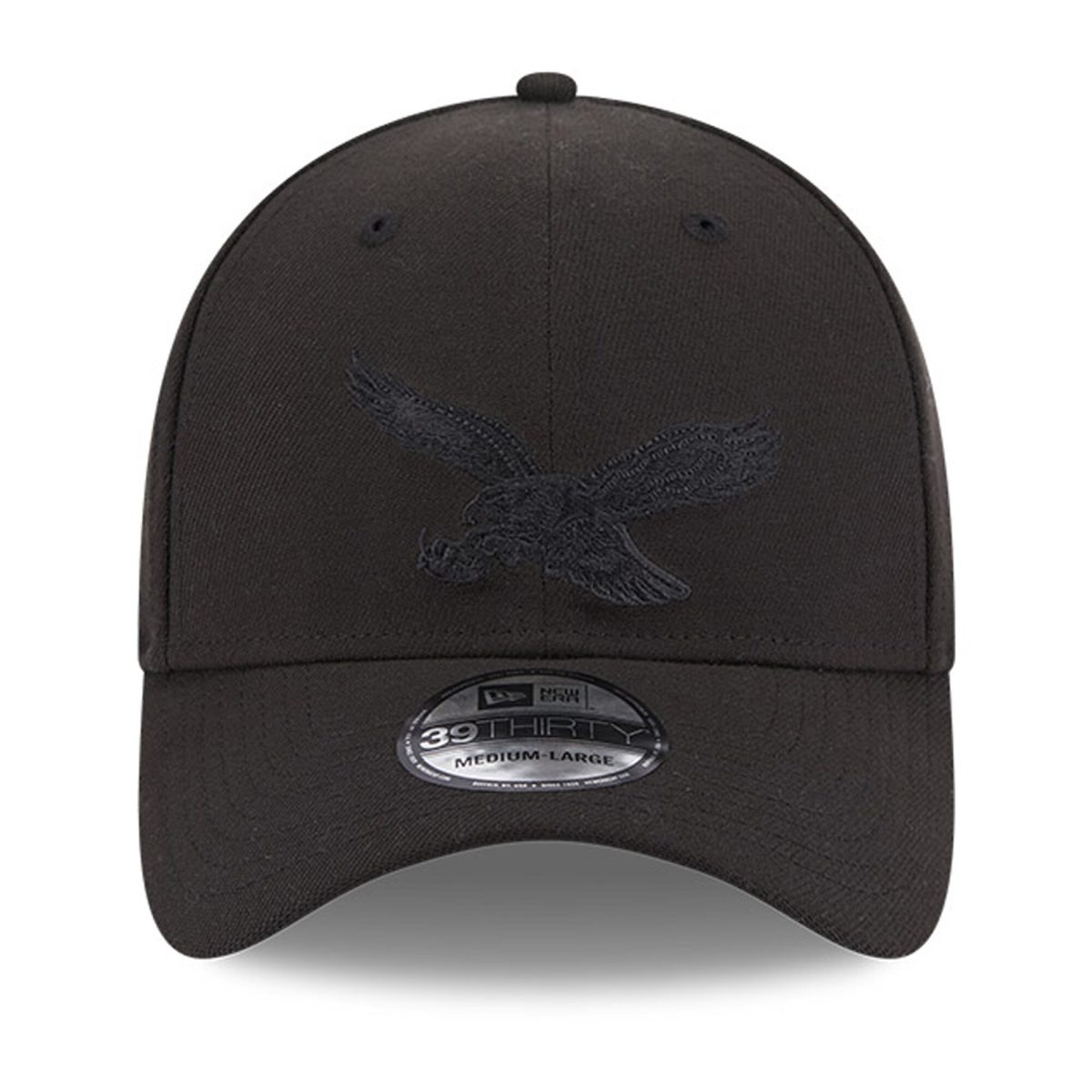 mens new era philadelphia eagles black on black historic logo 39thirty flex hat | NFL Jerseys & Hats Collection at Eagles Jerseys