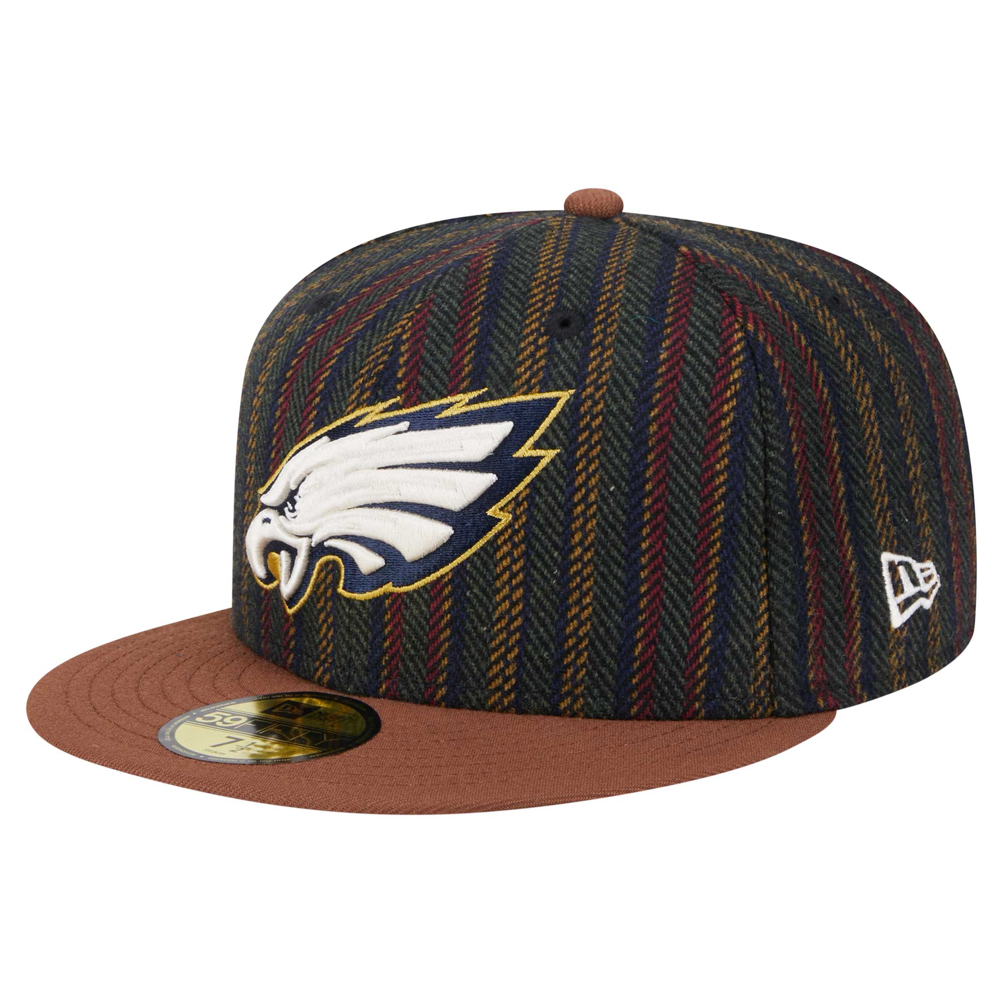 mens new era philadelphia eagles vintage herringbone 59fifty fitted hat | NFL Jerseys & Hats Collection at Eagles Jerseys