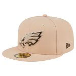 mens new era tan philadelphia eagles candied pecan 59fifty fitted hat | NFL Jerseys & Hats Collection at Eagles Jerseys