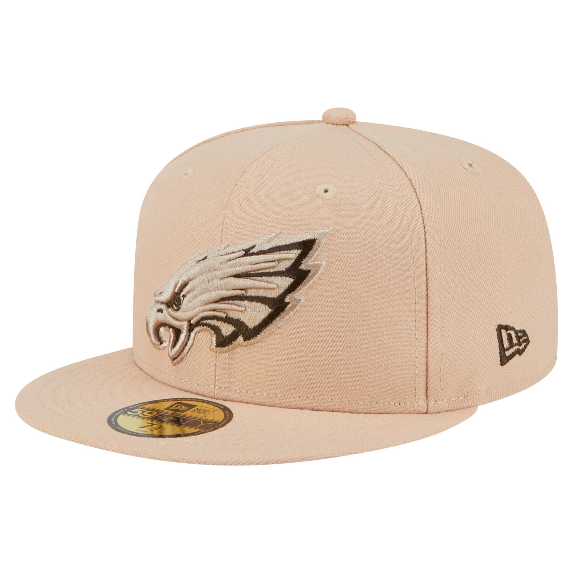 mens new era tan philadelphia eagles candied pecan 59fifty fitted hat | NFL Jerseys & Hats Collection at Eagles Jerseys