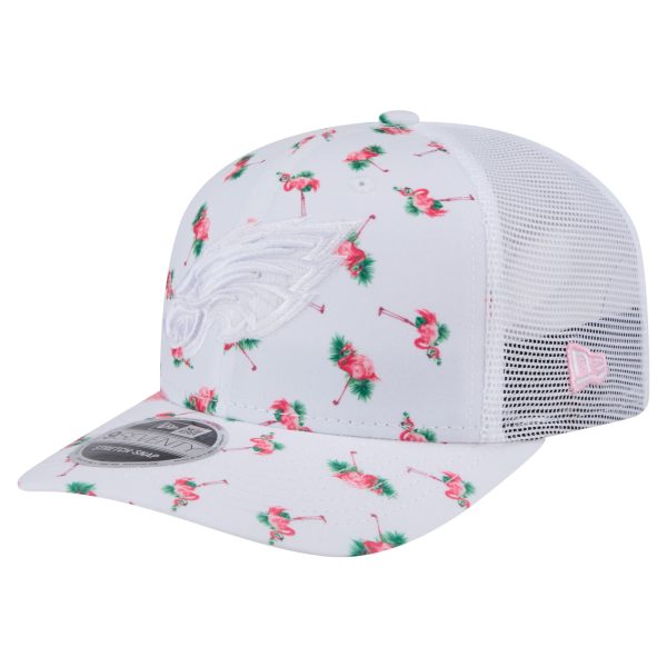 mens new era white philadelphia eagles adventure flamingo pattern 9seventy stretch-snap hat | NFL Jerseys & Hats Collection at Eagles Jerseys
