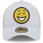 mens new era white philadelphia eagles happy a-frame trucker 9forty snapback hat | NFL Jerseys & Hats Collection at Eagles Jerseys
