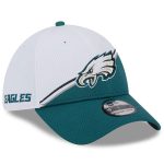 mens new era whitemidnight green philadelphia eagles 2023 sideline 39thirty flex hat | NFL Jerseys & Hats Collection at Eagles Jerseys