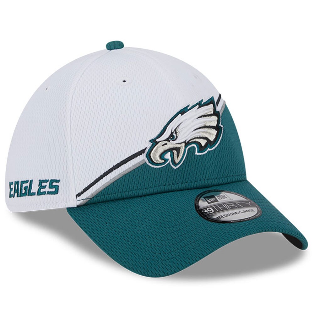 mens new era whitemidnight green philadelphia eagles 2023 sideline 39thirty flex hat | NFL Jerseys & Hats Collection at Eagles Jerseys