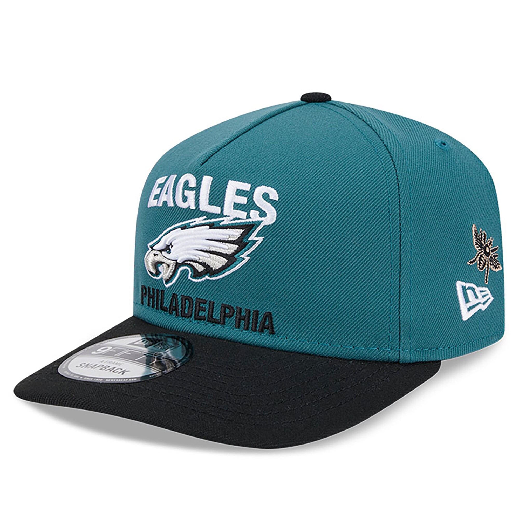 mens new era x felt midnight greenblack philadelphia eagles a-frame 9fifty snapback hat | NFL Jerseys & Hats Collection at Eagles Jerseys
