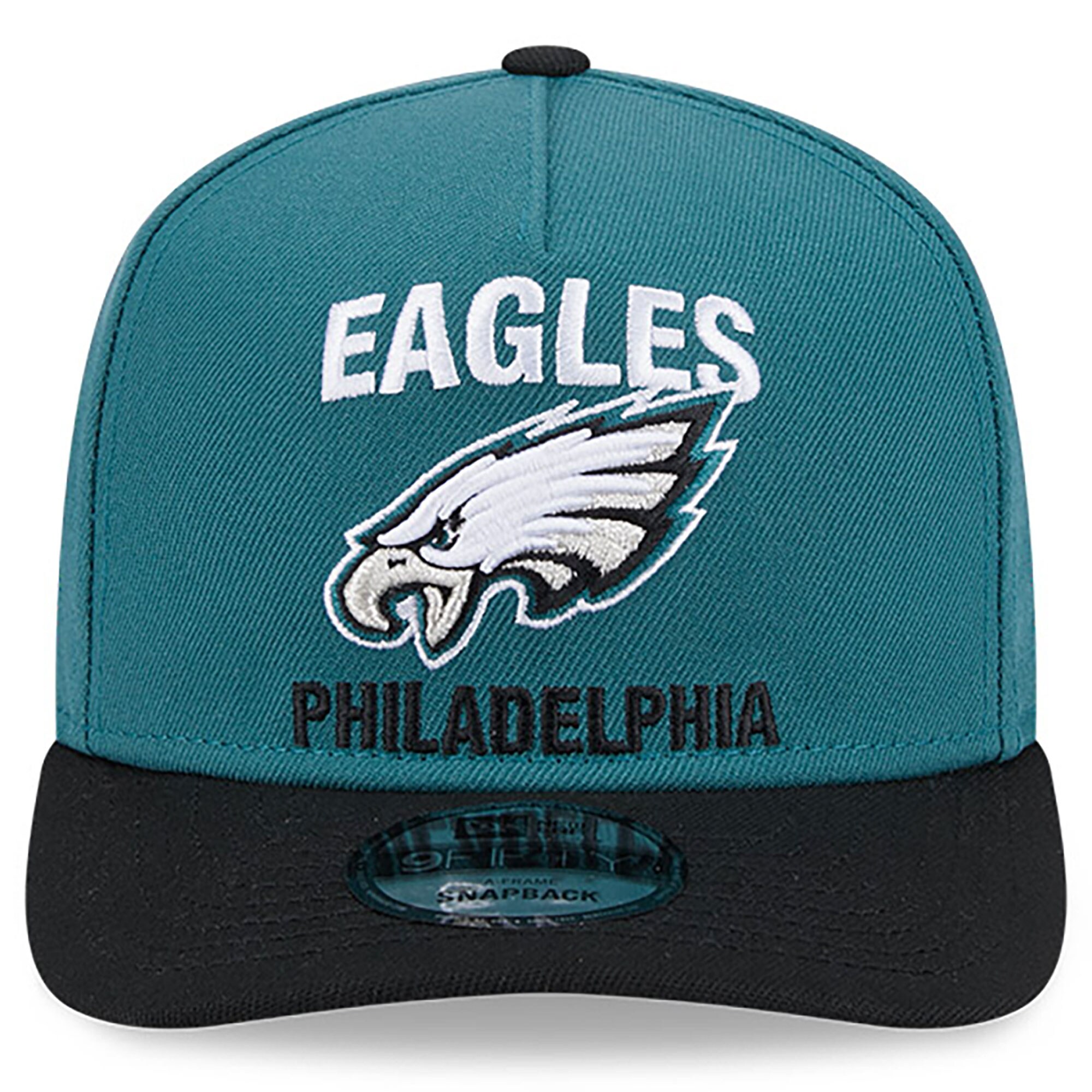 mens new era x felt midnight greenblack philadelphia eagles a-frame 9fifty snapback hat | NFL Jerseys & Hats Collection at Eagles Jerseys