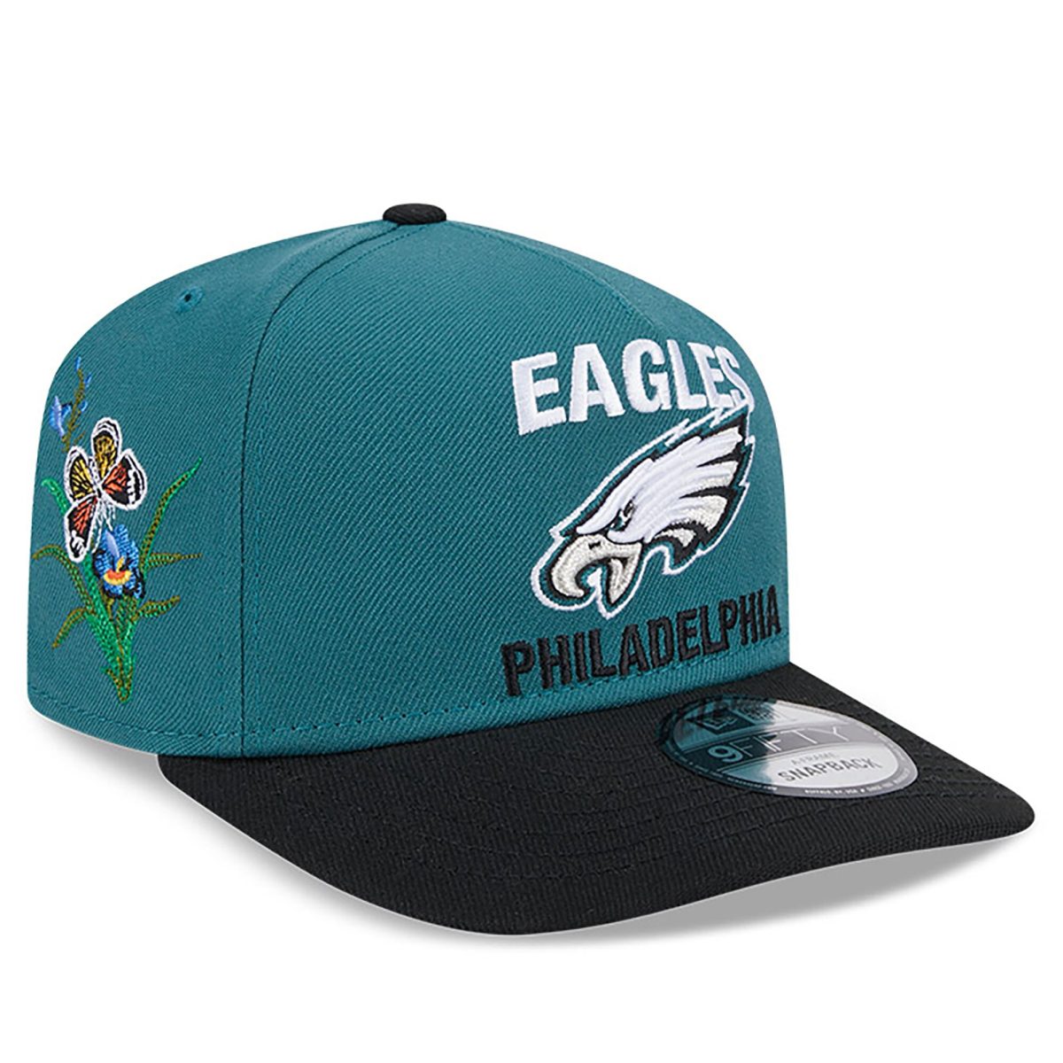 mens new era x felt midnight greenblack philadelphia eagles a-frame 9fifty snapback hat | NFL Jerseys & Hats Collection at Eagles Jerseys