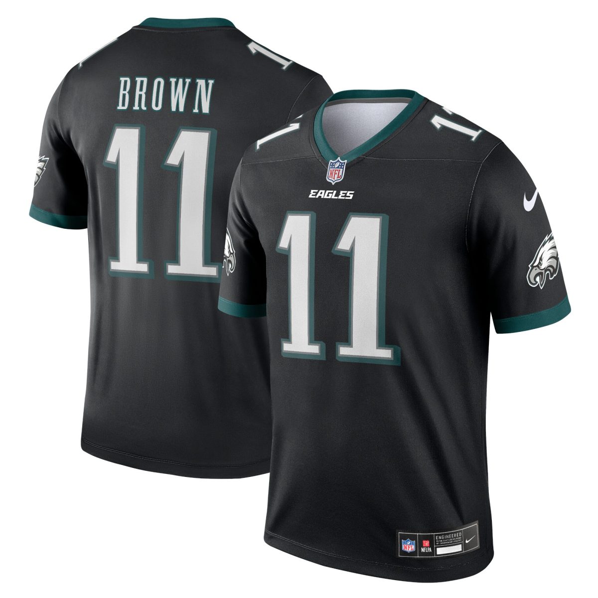 mens nike a.j. brown black philadelphia eagles alternate legend player performance top | NFL Jerseys & Hats Collection at Eagles Jerseys