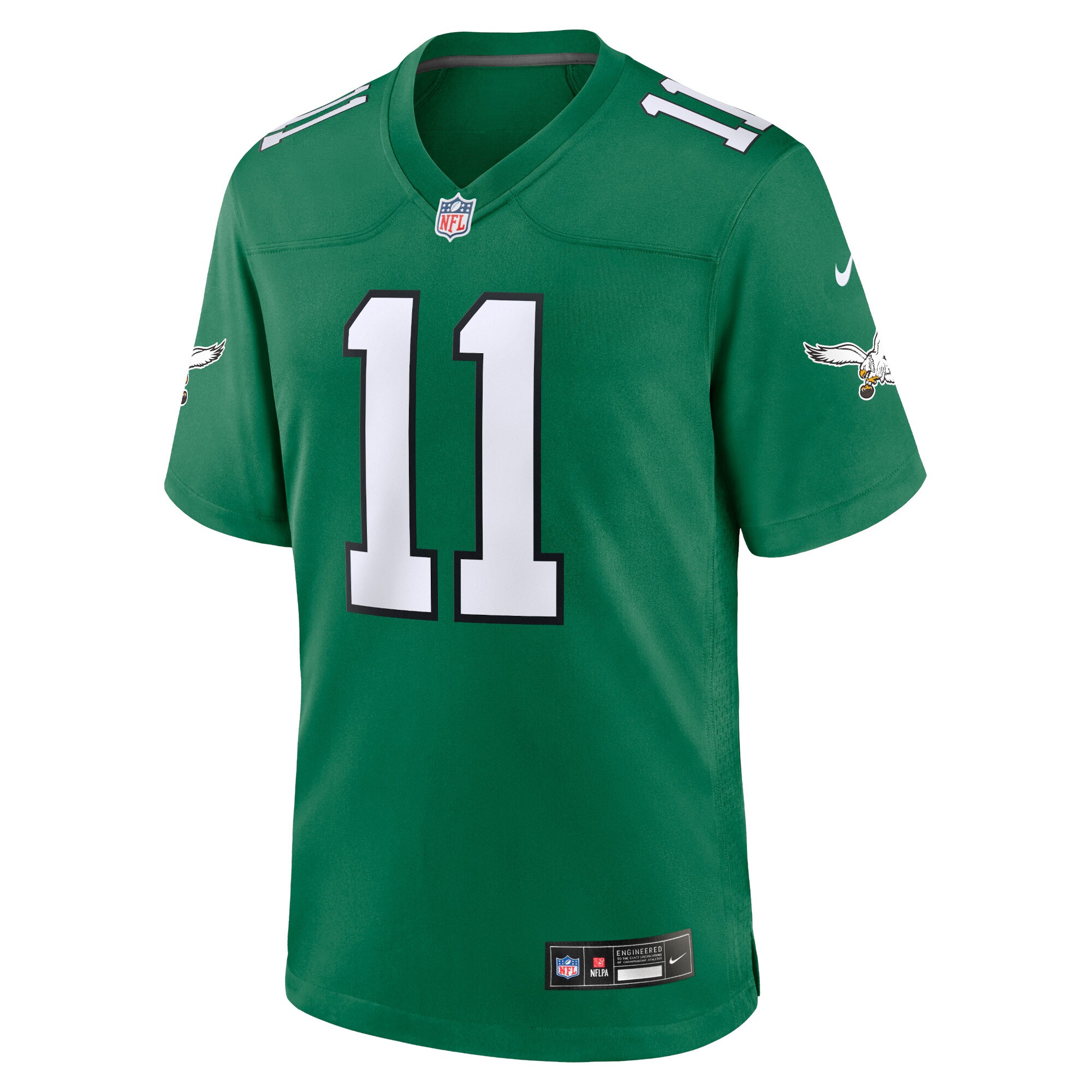 mens nike a.j. brown kelly green philadelphia eagles alternate game player jersey | NFL Jerseys & Hats Collection at Eagles Jerseys
