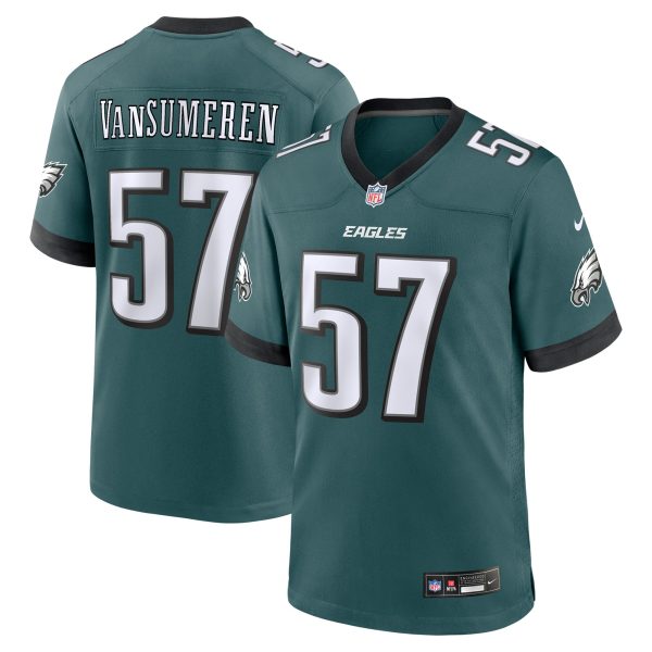 mens nike ben vansumeren midnight green philadelphia eagles team game jersey | NFL Jerseys & Hats Collection at Eagles Jerseys