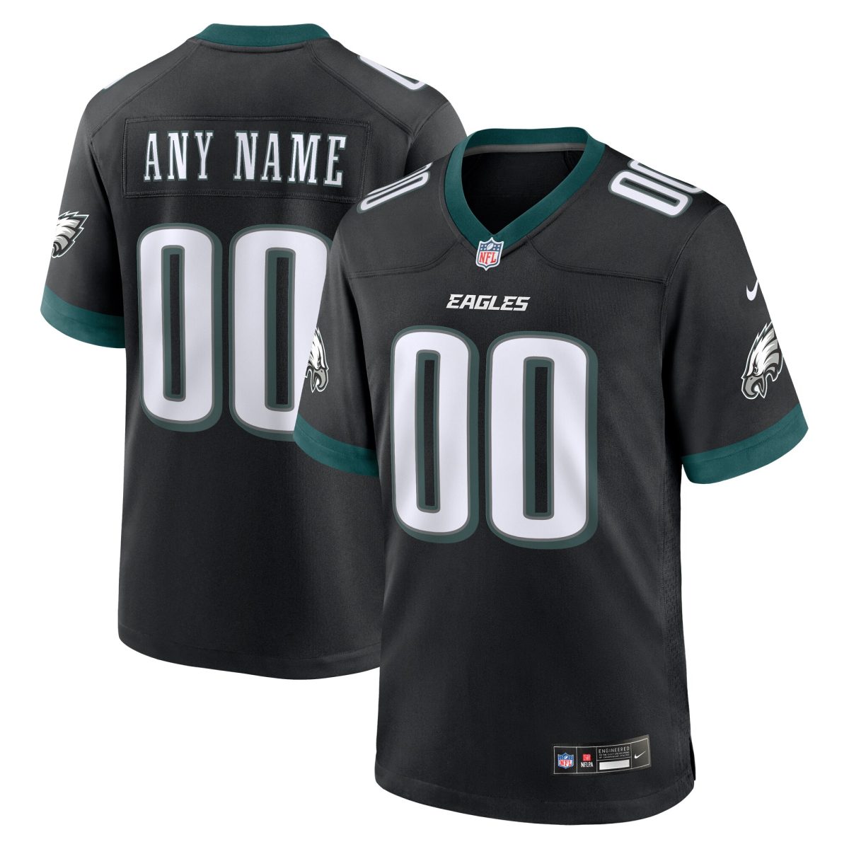 mens nike black philadelphia eagles alternate custom game jersey | NFL Jerseys & Hats Collection at Eagles Jerseys